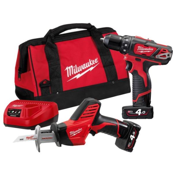Milwaukee M12 BPP2C-402B Verktøypakke