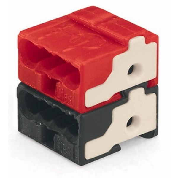 Wago 243-211 Klemme 14 x 10 x 10 mm, 50-pakning Svart/rød