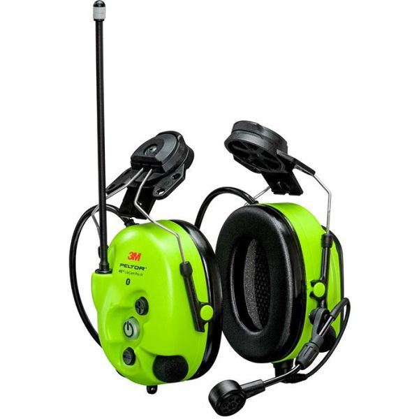 3M Peltor WS LiteCom III Hørselsvern med hjelmfeste, Bluetooth, Hi-Viz