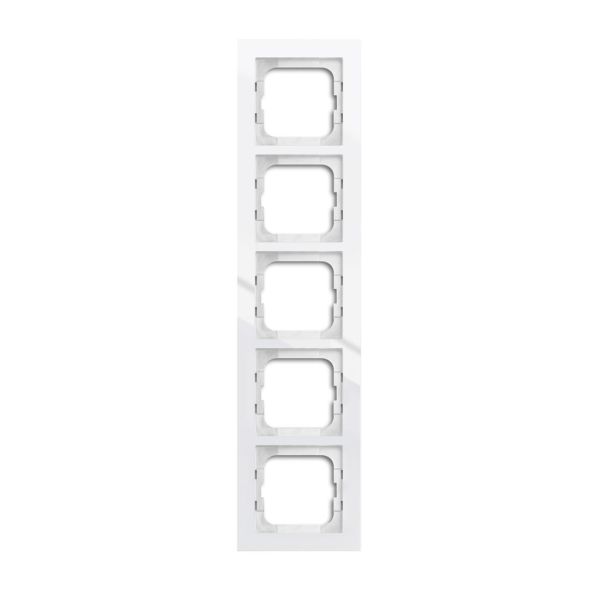 ABB Axcent Kombinasjonsramme hvit 5 rom