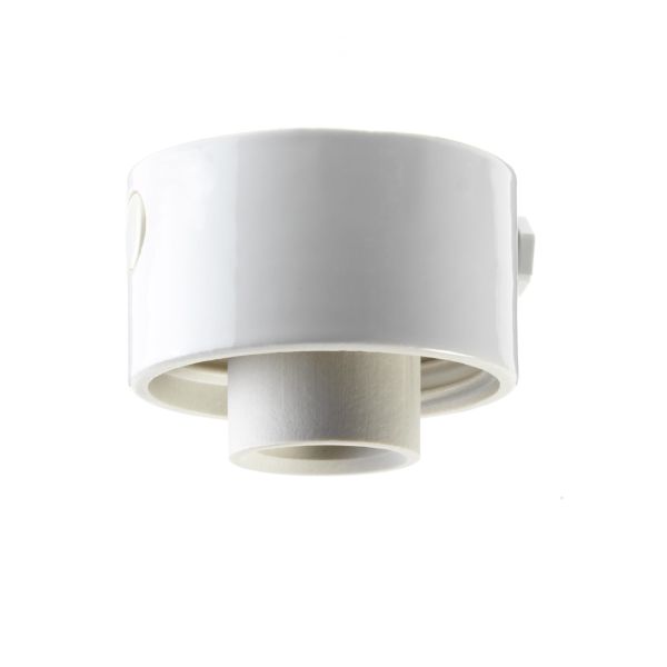 Ifö Electric 55721-000-10 Sokkel rett, hvit, IP54 E27