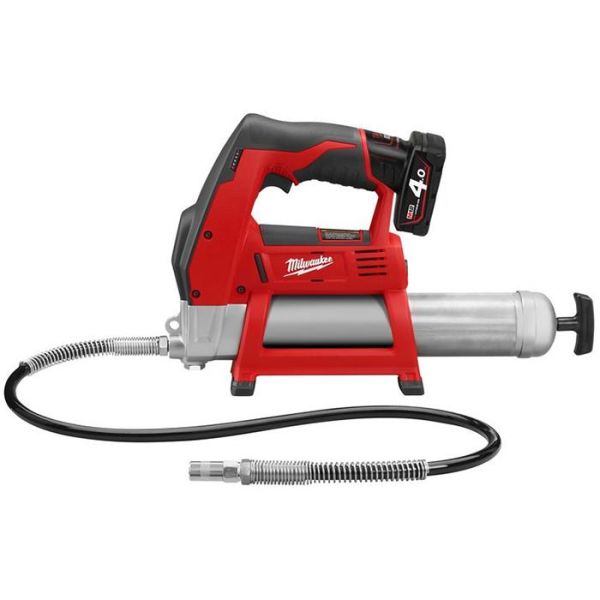 Milwaukee M12 GG-401B Smøresprøyte med 4,0Ah batteri og lader