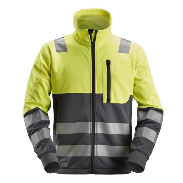 Snickers 8035 AllroundWork Fleecejakke varsel, gul XS