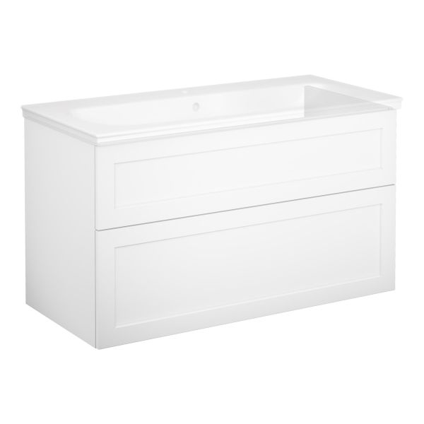 Gustavsberg Artic Kommode 100 cm, uten vaskeservant Hvit, rammeluke