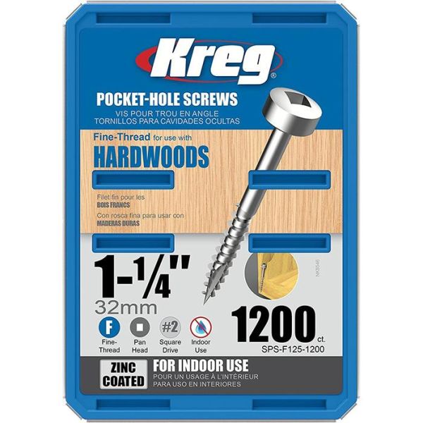 Kreg SPS-F125-1200 Skrue 32 mm 1200-pakning