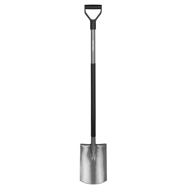 Fiskars Ergo Kantspade halvrundet, stål