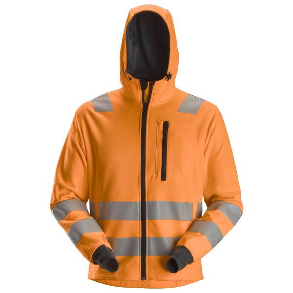 Snickers 8039 AllroundWork Hettegenser varsel, oransje XS