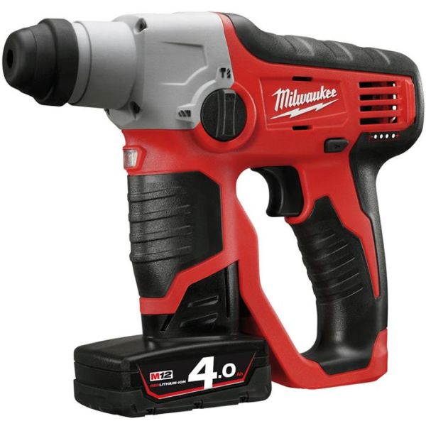 Milwaukee M12 H-402C Borhammer med batterier og lader