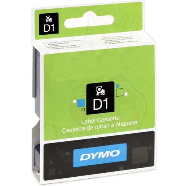DYMO Standard D1 Teip 6mm Svart på transparent