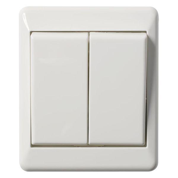 Elko EKO03624 Strømbryter utenpåliggende, hvit Krone