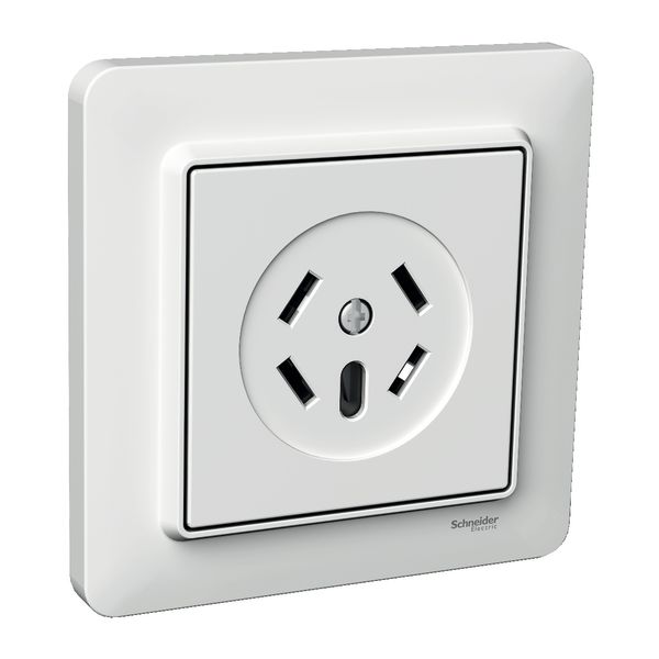 Schneider Electric Exxact Basic Rikstelefonuttak 4-polet, hurtigkobling