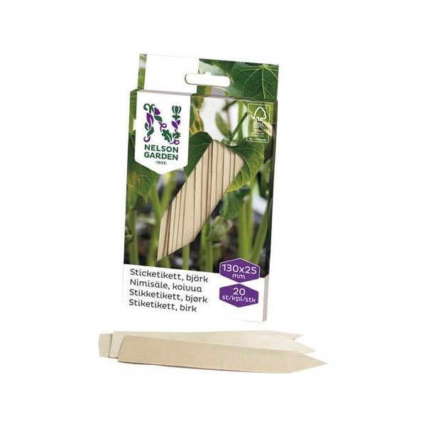Nelson Garden 5990 Klebeetikett tre 13 cm, 20-pakning