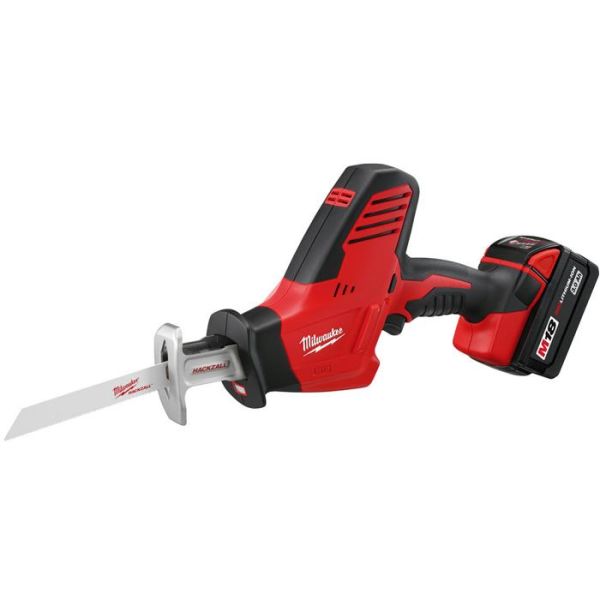 Milwaukee C18 HZ-402B Tigersag med batterier og lader