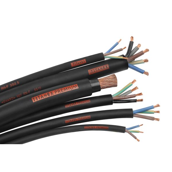 Nexans Titanex Tilkoblingskabel H07RN-F, 450/750 V 3G1 mm²