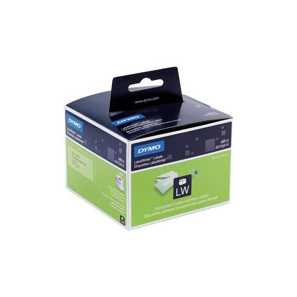 DYMO LW Adresseetikett 36x89mm Transparent