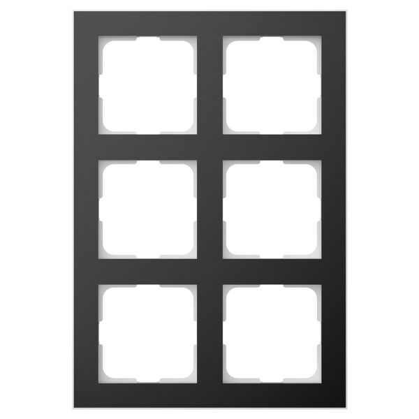 Elko EKO06372 Kombinasjonsramme svart/aluminium 2 x 3 rom
