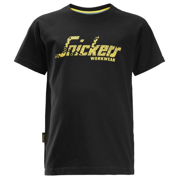 Snickers 7510 T-skjorte junior, svart 98/104