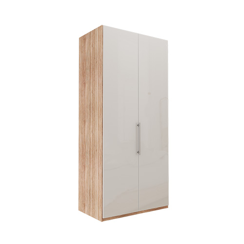 Garderobe Atlanta - Lys rustikk eik 236 cm, Venstre, Uten gesims