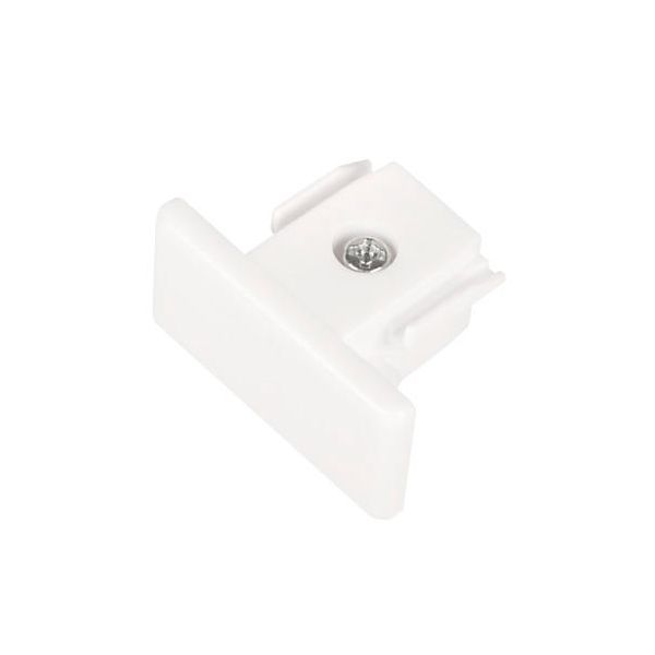 Hide-a-Lite LiteTrac Endestykke 1-faset, hvit