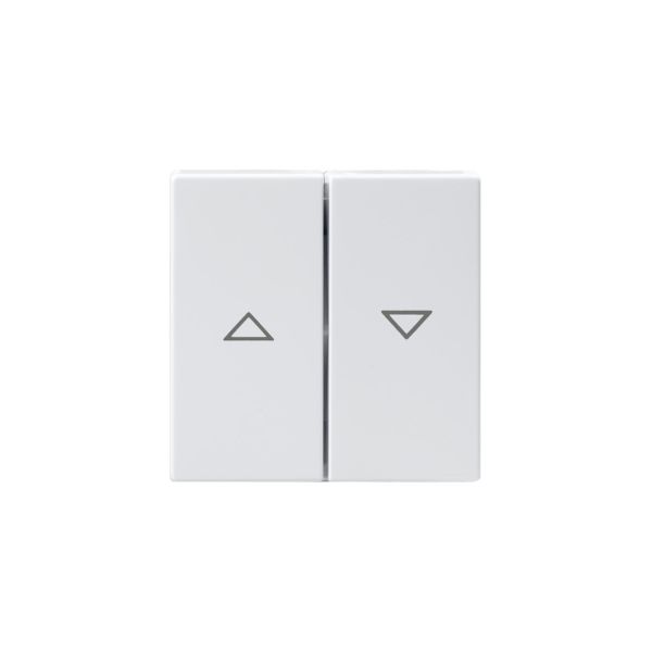 ABB 1785JA-84 Dobbelvipper for sjalusibryter, 2-veis Hvit