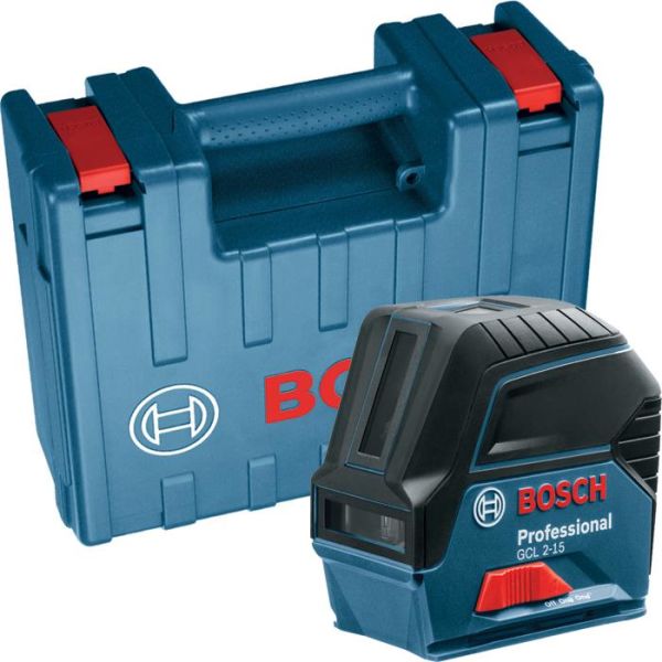 Bosch GCL 2-15 Krysslaser med hard plastveske