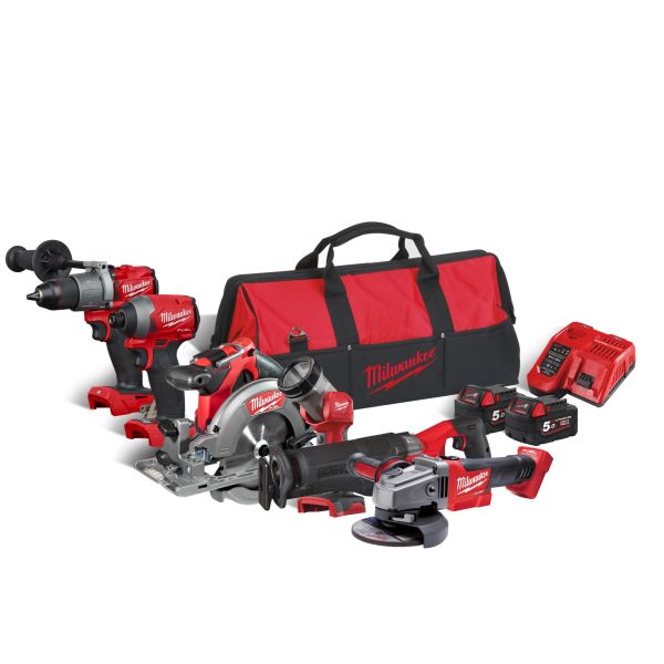 Milwaukee M18 FPP6C3-502B Verktøypakke