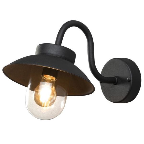 Konstsmide Vega Mini Vegglampe E27, IP44 Svart