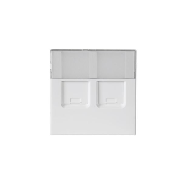 ABB 2TKA00001111 Midtplate 2xRJ45 Hvit