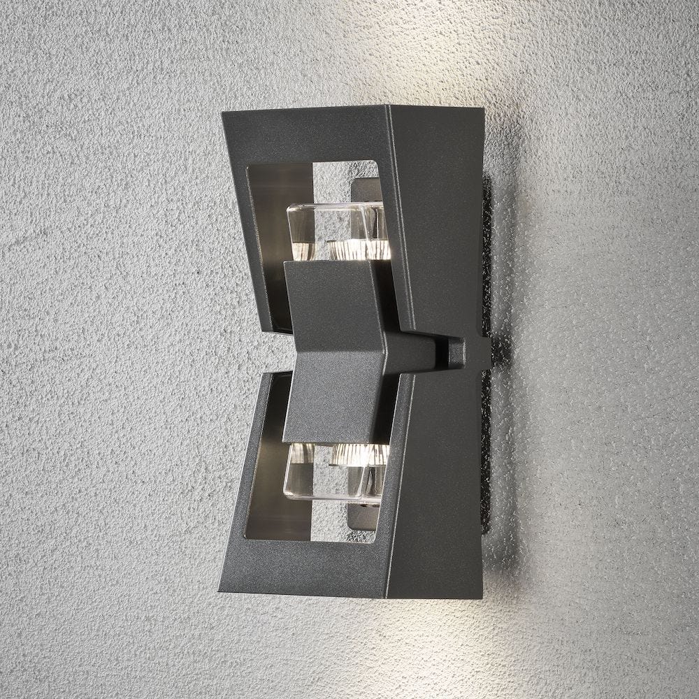 Konstsmide Vegglampe Potenza GU10 Antrasitt