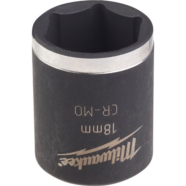 Milwaukee Shockwave Impact Duty Kraftpipe 3/8"-feste, kort 18 mm