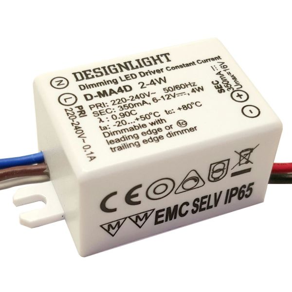 Designlight D-MA4D Driver dimbar, 2–4 W rektangulær