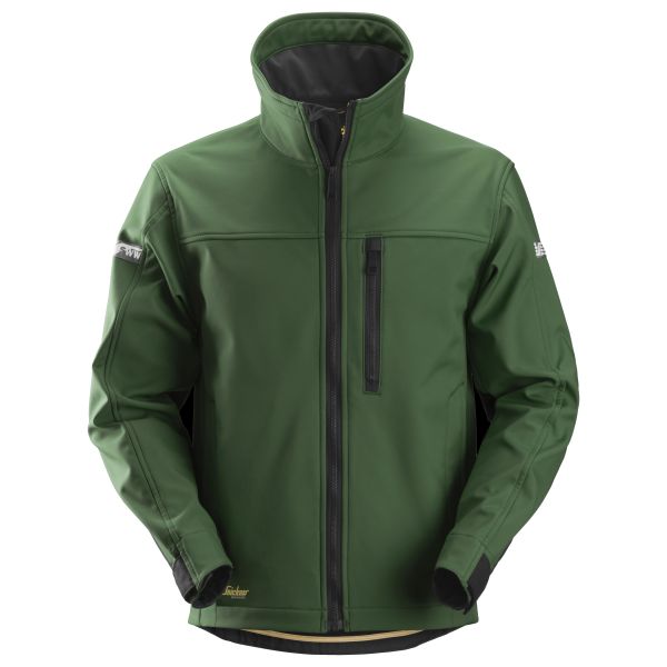 Snickers 1200 AllroundWork Softshelljakke skoggrønn XS