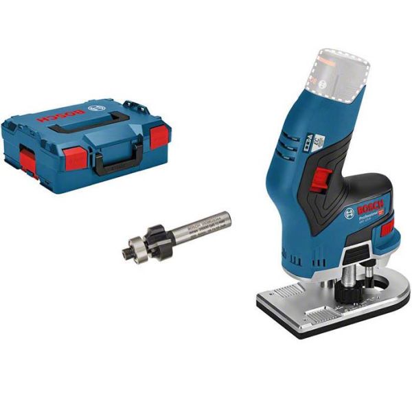 Bosch GKF 12V-8 Kantfres uten batteri og lader, i L-Boxx
