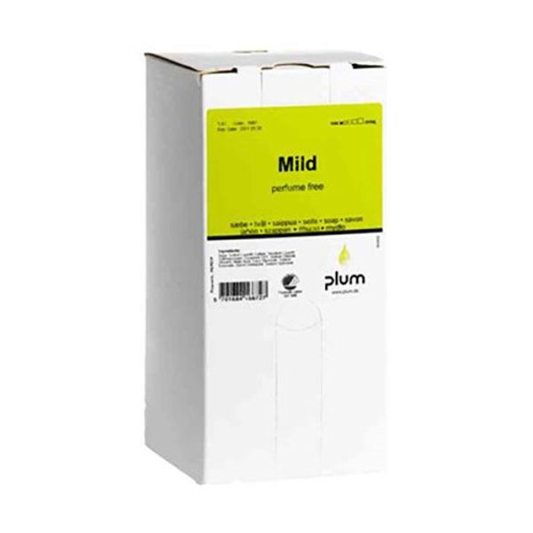 Plum Mild Håndsåpe uparfymert, 1400 ml, bag-in-box