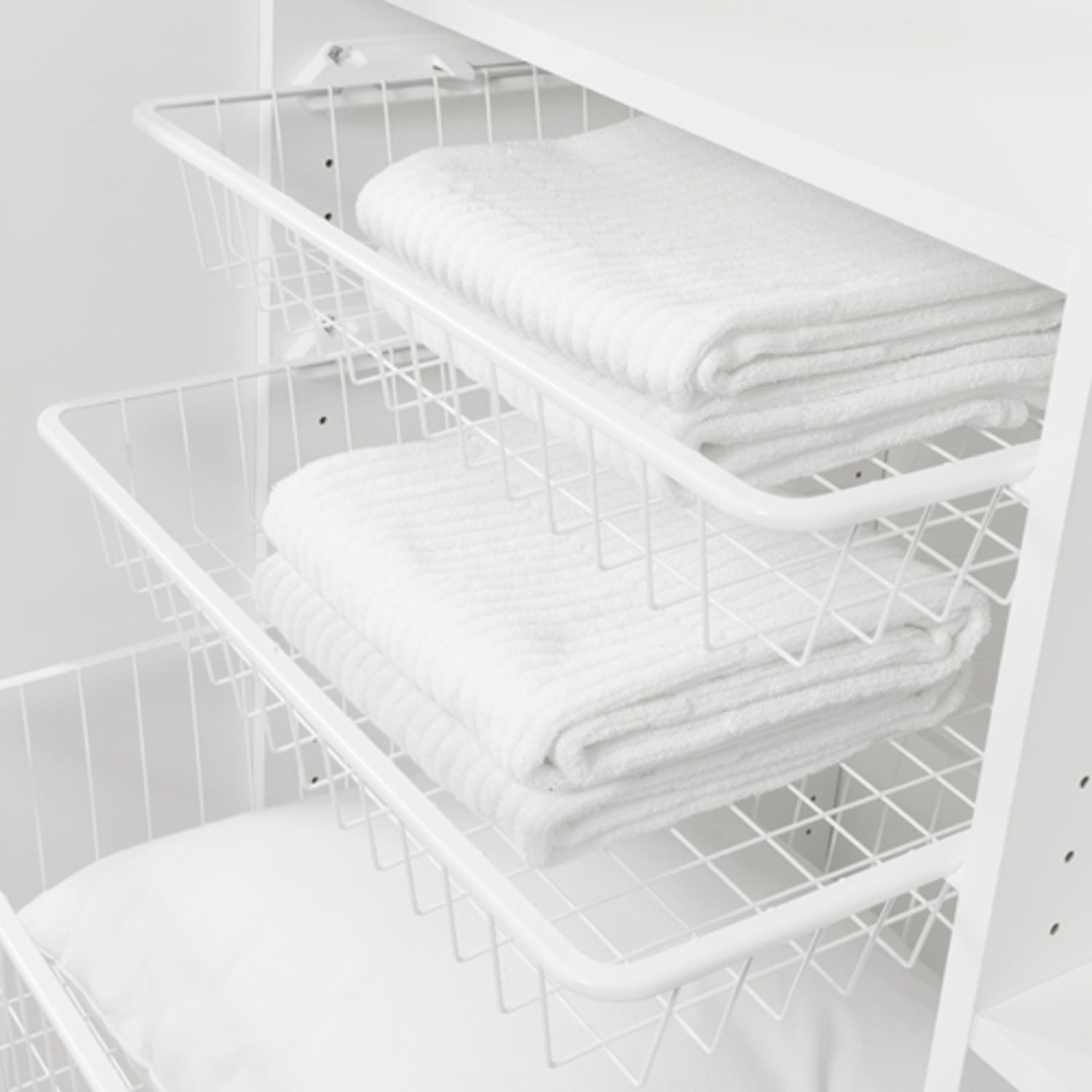 Pelly System Lite grunnsett trådkurv 60, Hvit