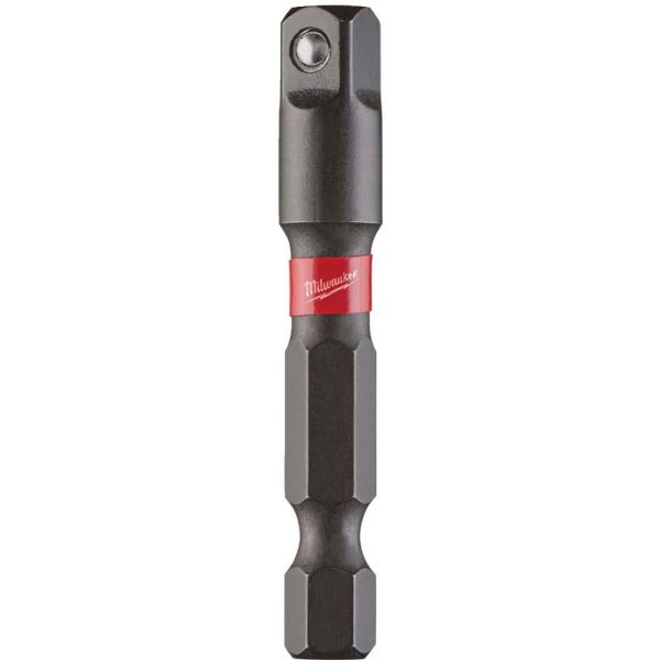 Milwaukee Shockwave Impact Duty Bitsadapter Heavy Duty-konstruksjon 1/4 hex 1/4 firkant