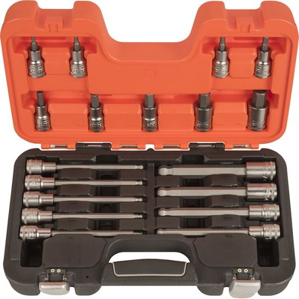 Bahco S18HEX Bitspipesett 18 deler, 1/2"