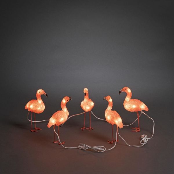 Konstsmide Flamingo Dekorasjonsbelysning 24 V, 5-pakning