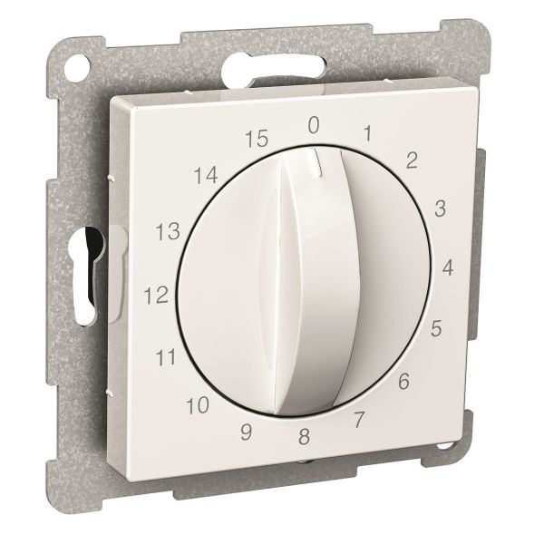 Schneider Electric Exxact Timer mekanisk, 0–15 min Hvit