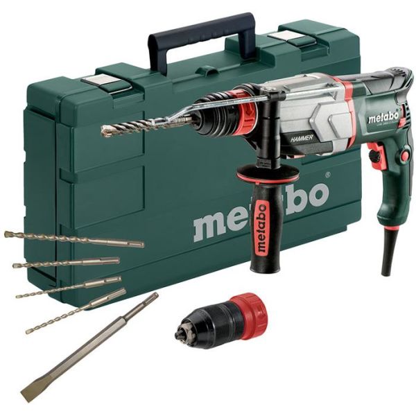 Metabo UHE 2660-2 Quick Set Multihammer med SDS-Plus meiselsett, 10 deler, 800 W