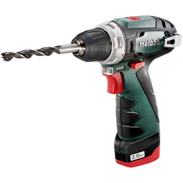 Metabo POWERMAXX BS Borskrutrekker med 2,0 Ah-batteri, lader og koffert