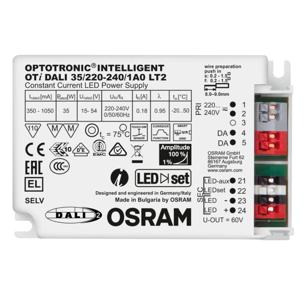 Osram Optotronic Intelligent DALI LED-driver 35/220-240/1A0