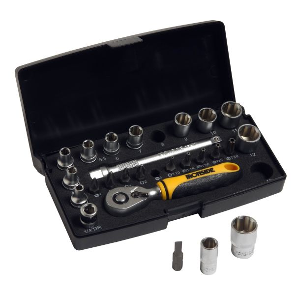 Ironside 244002 Pipenøkkelsett 25 deler, 1/4"