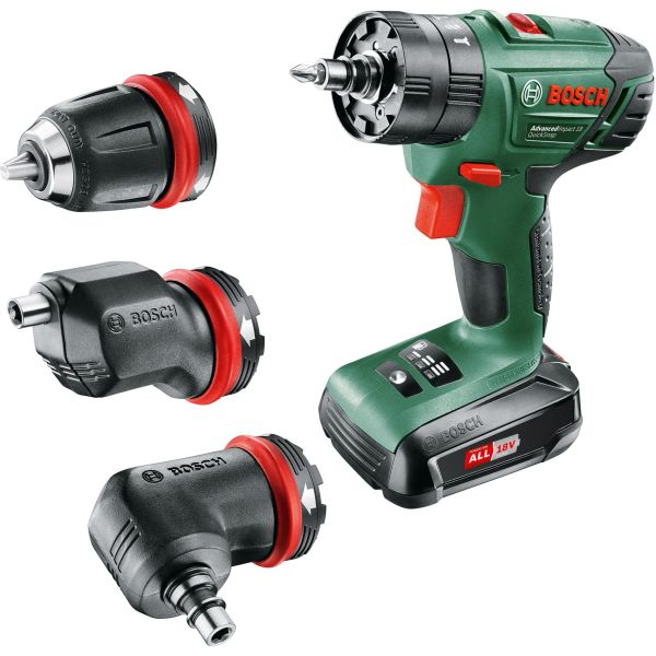 Bosch DIY Advanced Impact 18 QuickSnap Slagbor med 1,5 Ah-batteri og lader