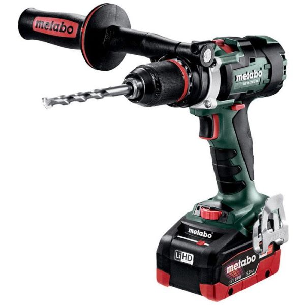 Metabo BS 18 LTX-3 BL I Borskrutrekker med 5,5 Ah-batterier og lader