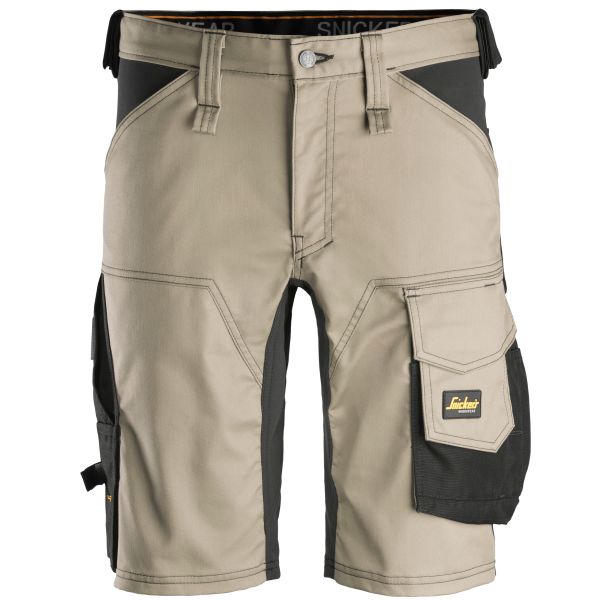 Snickers 6143 AllroundWork Shorts khaki / svart 44