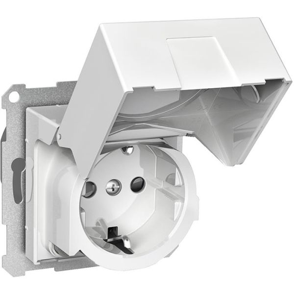 Schneider Electric Exxact WDE002324 Vekkuttak med jordfeilbryter, jordet, 1-veis