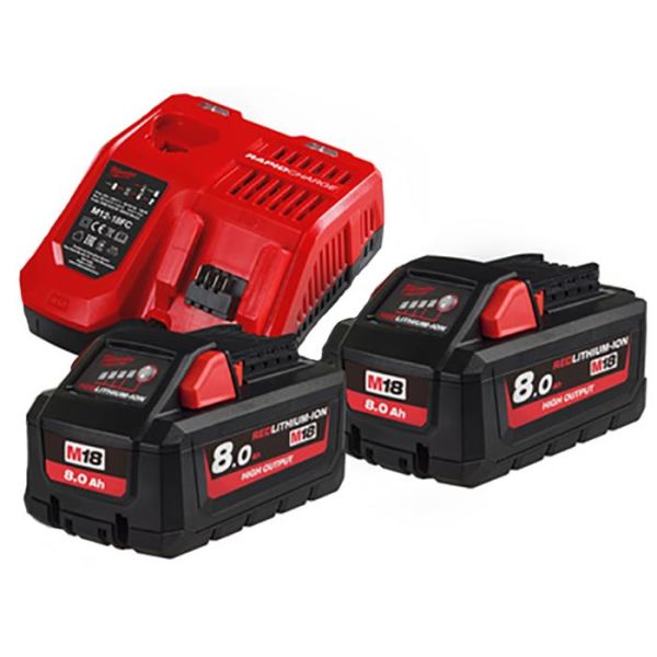 Milwaukee M18 HNRG-802 Ladepakke