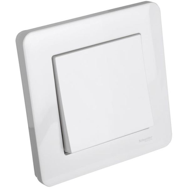 Schneider Electric Exxact Strømbryter innfelt, 1 pol/trapp, IP44, hvit