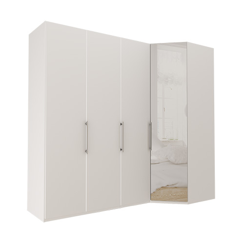 Garderobe Atlanta - Hvit 150 cm, 236 cm, Hvit